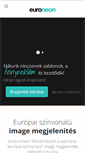 Mobile Screenshot of euroneon.hu